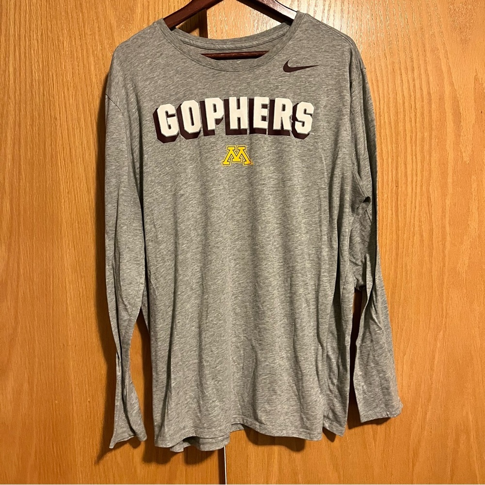 Nike Gray Minnesota Gophers Long Sleeve